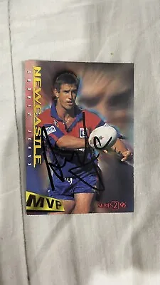 $20 • Buy Signed Andrew Johns Newcastle Knights 1996 NRL Dynamic MVP Series 2 Card