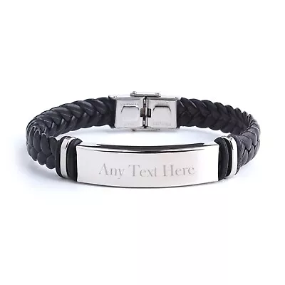 Personalised Name ID Medical Bracelet Emergancy Alert Unisex For Him Her Men • £7.50