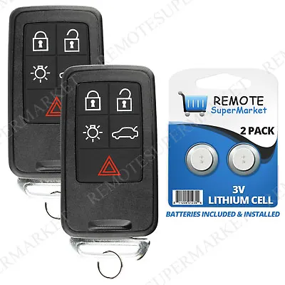 2 Replacement For Volvo 2007-2016 S80 2008-2010 V70 Remote Car Key Fob Keyless • $34.95