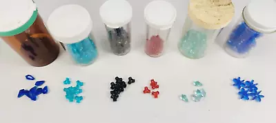 Vintage Beads Jewelry Making Lot Crafters Plastic Opalescent Flower Shape USA • $0.99