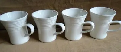 £14 • Buy 4 X BELLEEK LIVING SOLACE RIBBED POTTERY  MUGS VGC