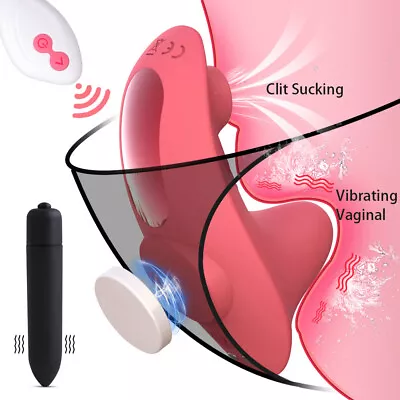 Remote Control Sucking Vibrator Wearable Clit G Spot Massager Sex Toys For Women • $14.95