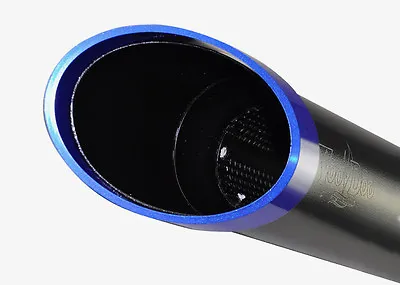 VooDoo Shorty Exhaust 1998-2003 Yamaha YZF-R1 Black With Blue Accent Ring • $363.99