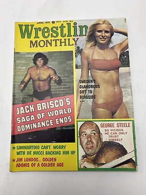 Vintage Wrestling Monthly April 1976 Jack Brisco COMB SHIP $1 PER MULT • $5.32