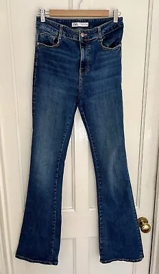 ZARA Stretch Flared Jeans-UK Size 10-VGC • £14.50