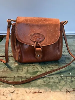 Vintage 90’s Oroton Tan Brown Leather Shoulder Small Crossbody Bag Long Strap • $99.95