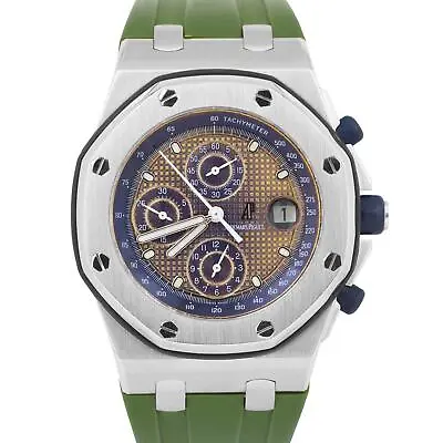 Audemars Piguet Royal Oak Offshore Green Blue TROPICAL BEAST 42mm 25721ST Watch • $18493.81