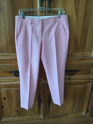 J Crew Women's Skimmer Pants Oxford Cotton Size 6 Soft Pink Pockets • $14