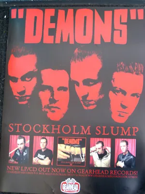 Demons Stockholm Promo Poster Gearhead Records Swedish Garage Punk Stooges MC5 • $9.99
