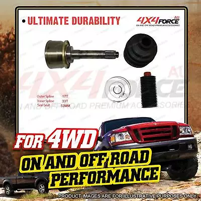 Brand New CV Joint Outer For Holden Rodeo 4JB1T I4 8V OHV Turbo Diesel Inj 74KW • $86.95