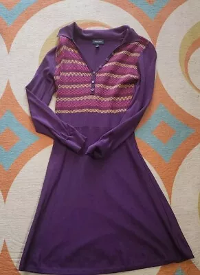 Modcloth Purple Collared Sweater Dress Size Medium • $20