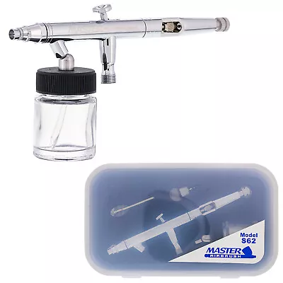 Precision Master S62 0.5mm DUAL-ACTION AIRBRUSH SET KIT Auto Paint Hobby Craft • $39.99