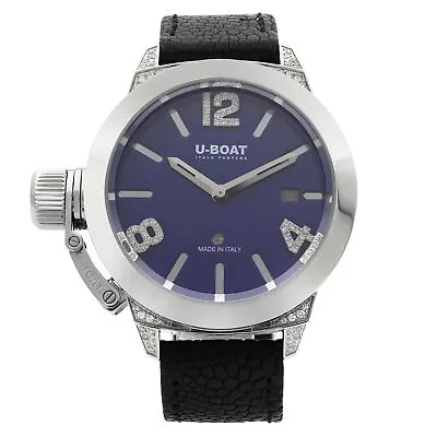 £3901.18 • Buy U-Boat Classico Steel Diamond 0.23cttw Blue Dial Automatic Ladies Watch 7077