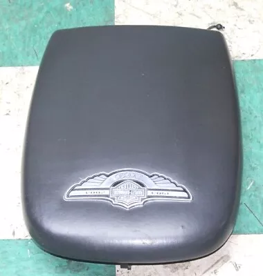 03' F150 Harley Davidson Black Leather Front Floor Console Armrest Lid OEM Logo • $159.99