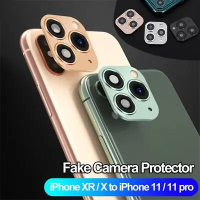 £2.68 • Buy Seconds Change For IPhone XR X To IPhone 11 Pro Max Fake Camera Lens Sticker