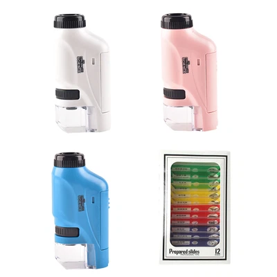 $8.45 • Buy Small Pocket Microscope Scientific Handheld Microscope Toy For Kids Superb