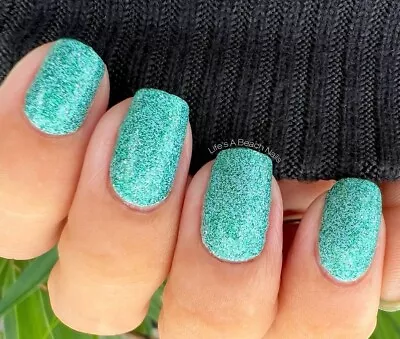 MISTLETOE MAGIC ~ Color Street Nail Polish Strips ~ Mint Green Glitter • $7.24