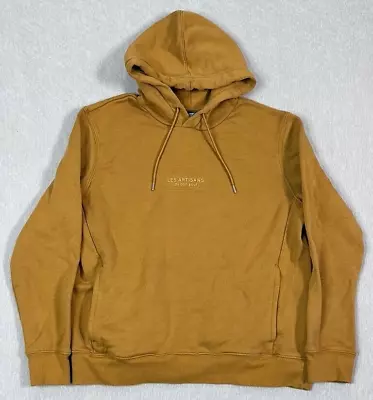 H & M Les Artisans Mustard Yellow Hoodie Pullover Sweatshirt Size M • $12