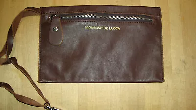 Monserat De Lucca Womens  Small Leather Bag  Zip Close • $20