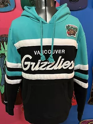 Mitchell & Ness Youth Boys Vancouver Grizzlies Coach Hoodie Sweatshirt Script • $67.50