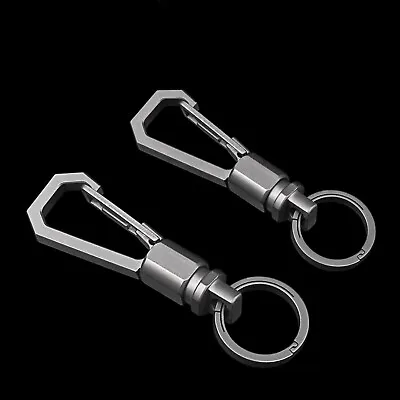 Titanium Alloy EDC Keychain W/ Keyring  Hanging Carabiner Buckle Multi Tool Gift • $25.99