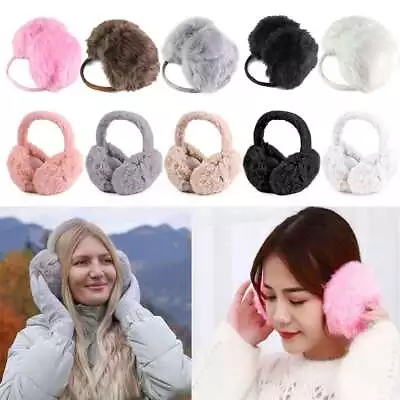 Women Men Fluffy Ear Muffs Winter Earmuffs Soft Plush Ear Warmer Cover Ear Muffs • $6.31