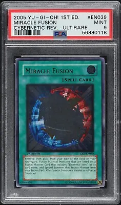 PSA 9 Mint - Miracle Fusion EEN-EN039 1st Edition Ultimate Rare YuGiOh • $449.99