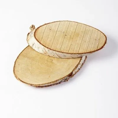 £12.09 • Buy Natural Wood Slices |8-23cm Log Slices |Tree Trunk Wooden Discs Cakes Weddings