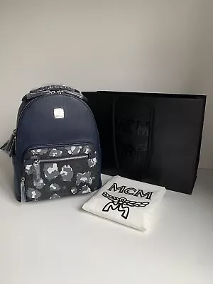 Store Exclusive MCM Stark Backpack BLACK FLORAL SMALL • £330