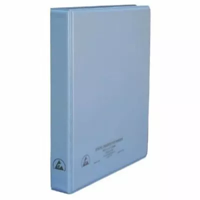 Desco 07412 Static Dissipative ESD 3-Ring Binder 1.5  Ring Closure Blue • $18