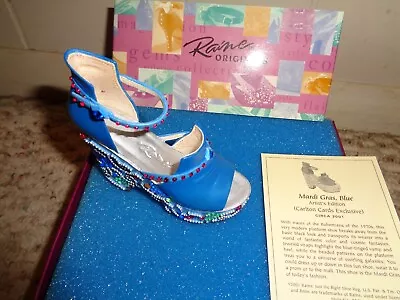Just The Right Shoe - By Raine Willitts - Mardi Gras Blue - #25216 - Coa - Nice • $26.25