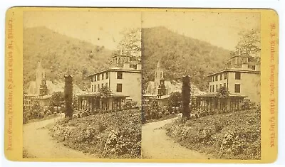 G1061~ PENNSYLVANIA – Mauch Chunk John Leisenring Residence C.1870s Stereoview • $26.50