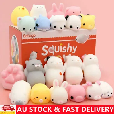 $19.89 • Buy 10/20x Squishy Squishies Toys Toys Mini Animals Mochi Satkago Reduce Stress AU