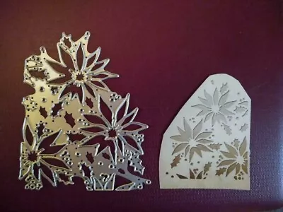 £5.48 • Buy Sizzix Die Cutter Thinlits  Christmas Holly Poinsetta Fits Big Shot