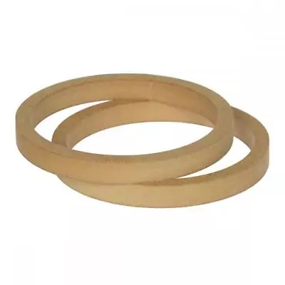 £10.99 • Buy 6.5  165mm Pair Of Slim MDF Speaker Spacer Mounting Rings 18mm Thick ID 144mm