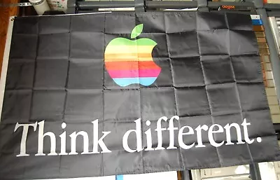 Vintage Museum Item Apple Think Different Nylon Dealer Banner 35  X56  • $99.99