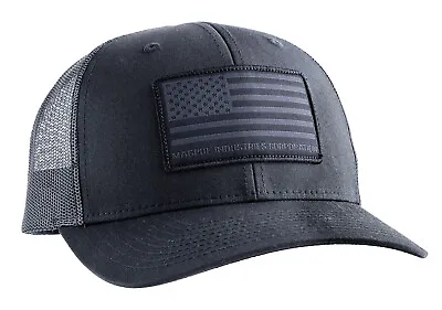 Magpul MAG1215-001 Standard Black Hat Adjustable W/flag Patch • $25.60