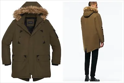 MARC New York BY ANDREW MARC WILBUR PARKA JACKET OLIVE GREEN COAT MSRP $275 XXL • $125.99