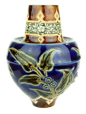 £295 • Buy An Absolutely Gorgeous And Quirky Doulton Lambeth Vase By Eliza Simmance. 1887.