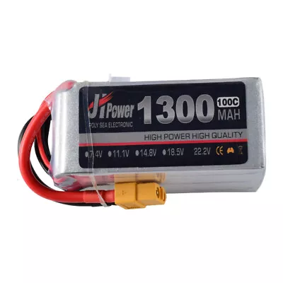 JHPower 22.2V 1300mAh 6S 100C Lipo Battery XT60 Plug For RC Model Drone Boat • £30.88