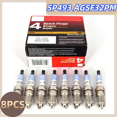 8pcs MOTORCRAFT SPARK PLUGS SP493 Platinum AGSF32PM Fit For Ford 4.6L 5.4L V8 US • $20.99