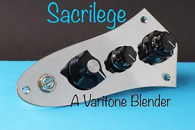 Sacrilege. A Fender Jazz Bass Varitone Blender Wiring Harness And Control Plate. • $100