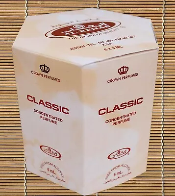 CLASSIC 6ml  6X6ML HAMPER BOX Roll On By Al Rehab Crown Perfumes HALAL ATTAR ITR • £16.99