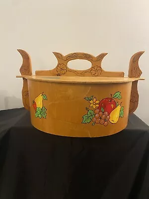 VTG Norwegian Handcrafted Bentwood Tine Box Folk Art Rosemaling Unique Storage • $40