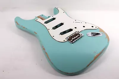 MJT Official Custom Vintage Aged Nitro Guitar Body By Mark Jenny VTS Daphne Blue • $250