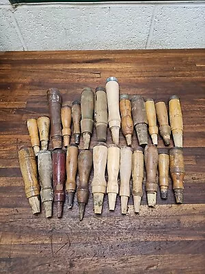 K229- Lot Of Antique Wood Socket Chisel Handles - USED • $9.99