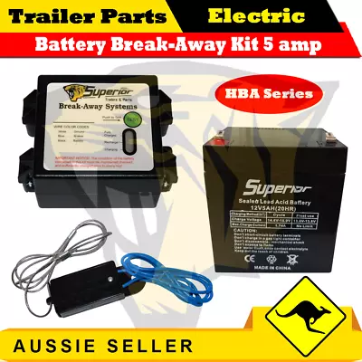 $72.50 • Buy Superior Break Away System - Battery Breakaway  Kit 5 Amp (HBA Series) -Trailers