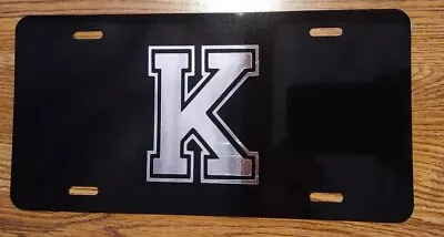 KENTUCKY Wildcats UK   K  Black Plate With Mirrored Vinyl License Plate / Tag • $12.49