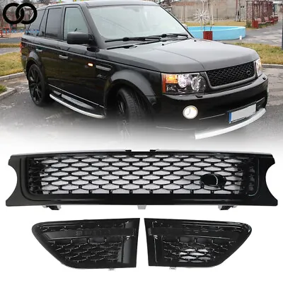 For Land Rover Range Rover Sport 2010-13 Set Of Black Mesh Grille Air Side Vents • $91.35