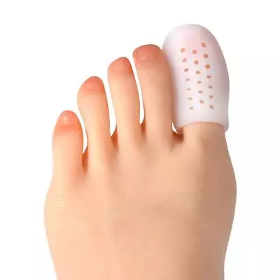 10Pcs Silicone Breathable Gel Toe Caps For Big Toe Corns Callus Blisters Ingrown • $12.30
